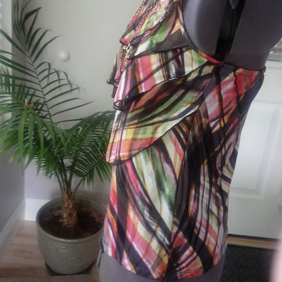 Worthington Halter Style Layered Ruffles B… - Picture 4 of 8